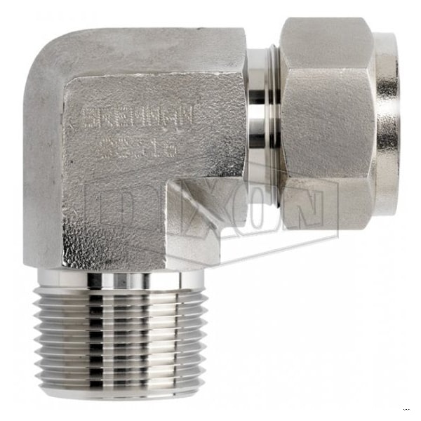 The Right Connection Instrumentation Elbow, 3/4 in x 3/4-14, Tube x MNPT, 316 SS, Domestic